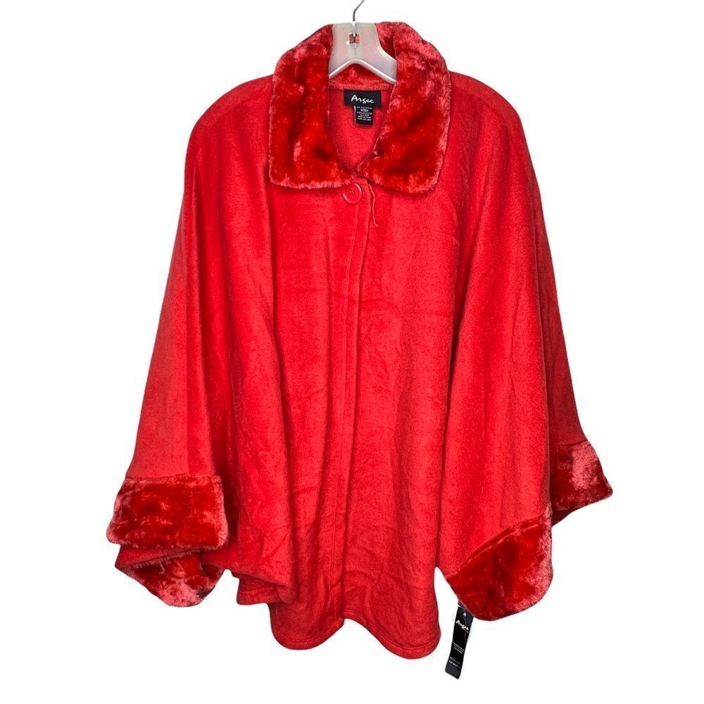 Agree Soft Coat with Fur Collar nwt